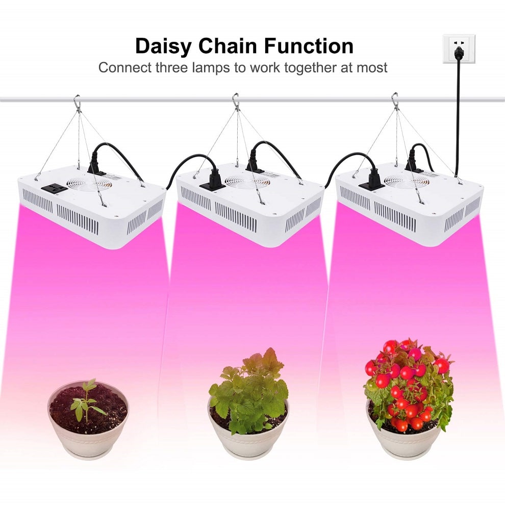 Details about   600W/1000W LED Grow Light Panel Full Spectrum Hydroponics Plant Indoor Blooming 