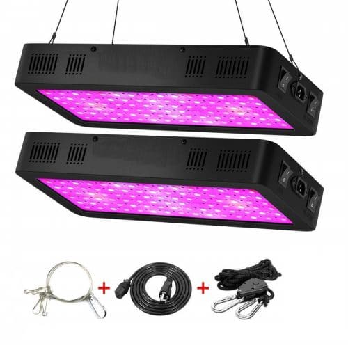 600 W Full Spectrum DEL Grow Light Kit Lampe de culture Hydroponique avec Veg Bloom Switch 