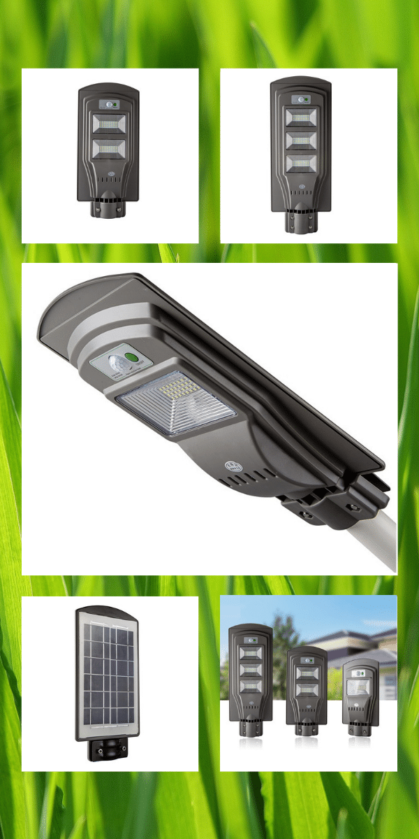 all-in-one integrated motion sensor solar led street light 20w-60w