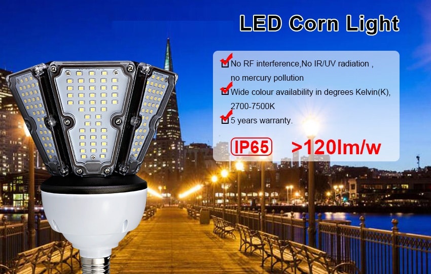 E27 E40 LED Post Top Light 30W/40W/50W | LED Corn Bulb